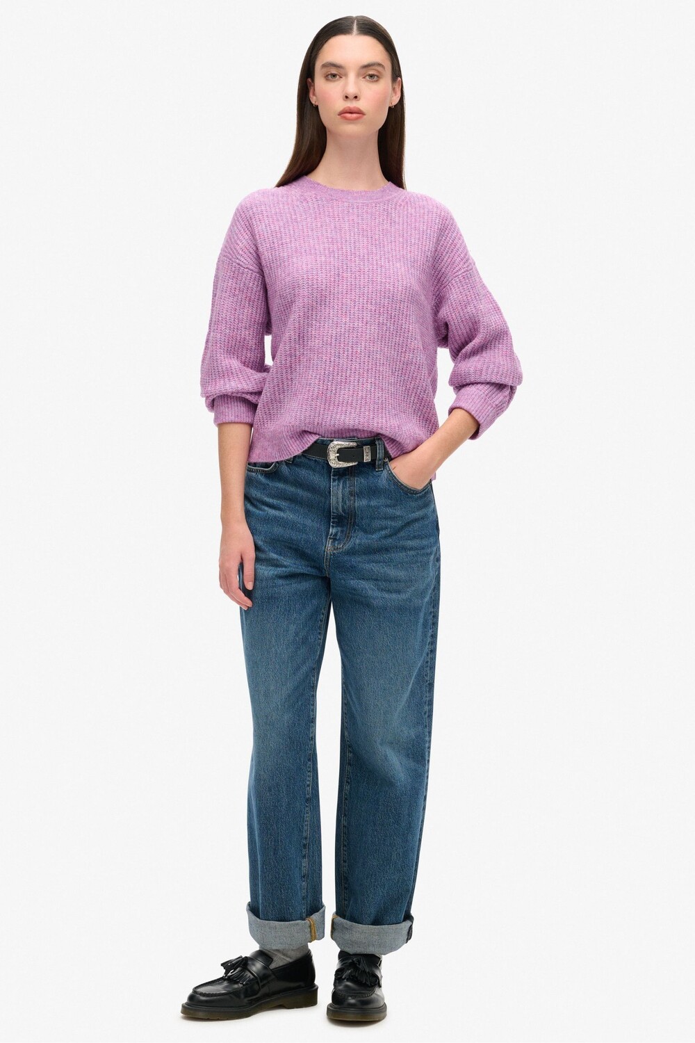 Джемпер с круглым вырезом и начесом Superdry, розовый
Джемпер с круглым вырезом и начесом Superdry, розовый