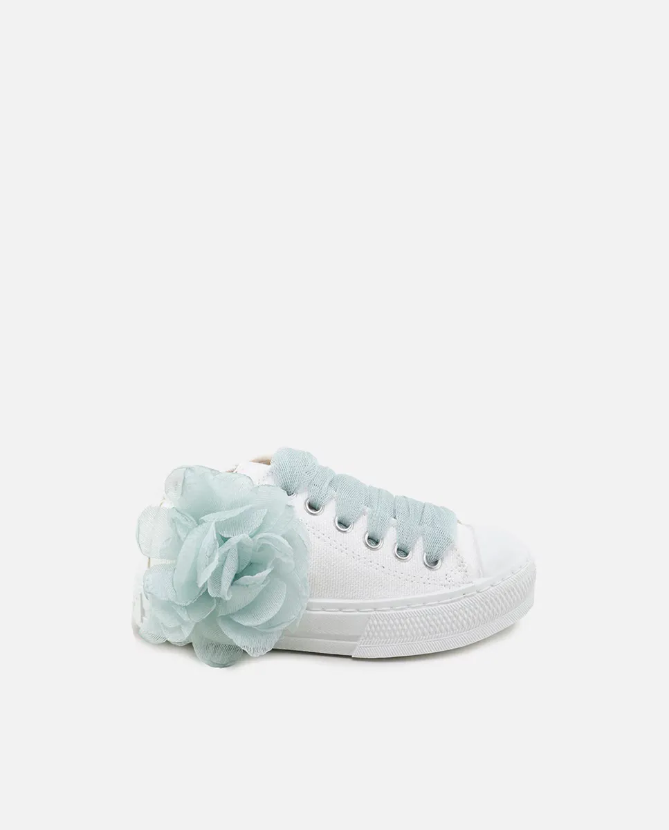 Белые кеды для девочки на шнуровке Eli 1957, белый
Белые кеды для девочки на шнуровке Eli 1957, белый