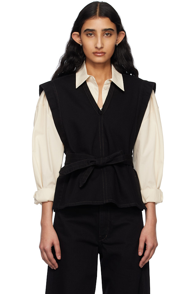 Джинсовая блуза-хазукл Lemaire, черный
Джинсовая блуза-хазукл Lemaire, черный