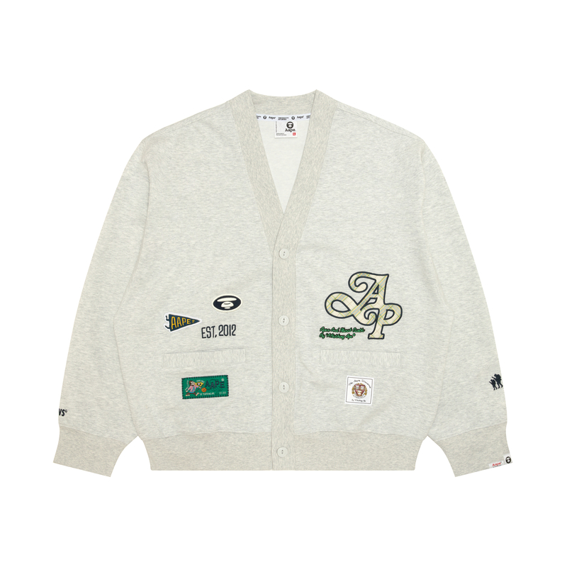 By *A Bathing APE Logo appliqué Cardigan Aape, белый
By *A Bathing APE Logo appliqué Cardigan Aape, белый