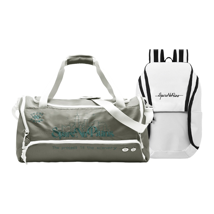 Spare No Pains Полиэстеровая баскетбольная сумка через плечо спортивная сумка большая унисекс белая, One Size 1
Spare No Pains Полиэстеровая баскетбольная сумка через плечо спортивная сумка большая унисекс белая, One Size 1