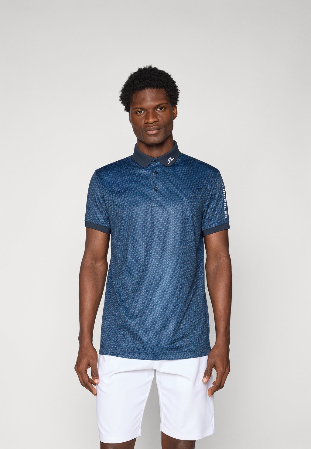 Рубашка поло TOUR TECH PRINT J.LINDEBERG Sports, синий 
Рубашка поло TOUR TECH PRINT J.LINDEBERG Sports, синий