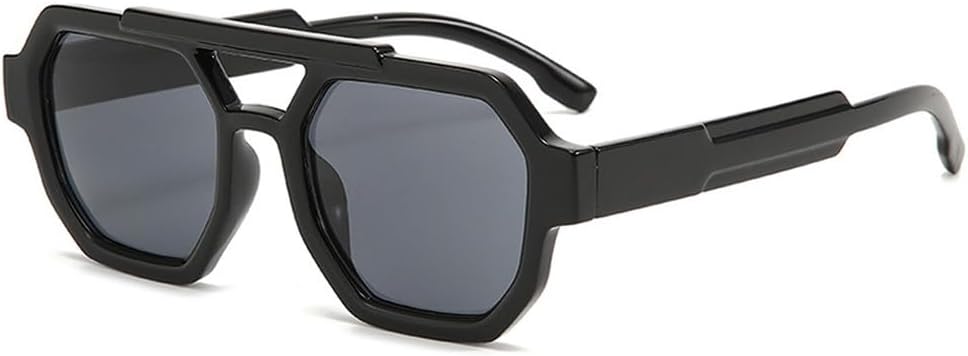 Ретро солнцезащитные очки с двойной перемычкой для женщин, многоугольные, квадратные, модные, сине-фиолетовые, мужские солнцезащитные очки с защитой от УФ-излучения UV400 WNCKSQ, Black Gray
Ретро солнцезащитные очки с двойной перемычкой для женщин, многоугольные, квадратные, модные, сине-фиолетовые, мужские солнцезащитные очки с защитой от УФ-излучения UV400 WNCKSQ, Black Gray