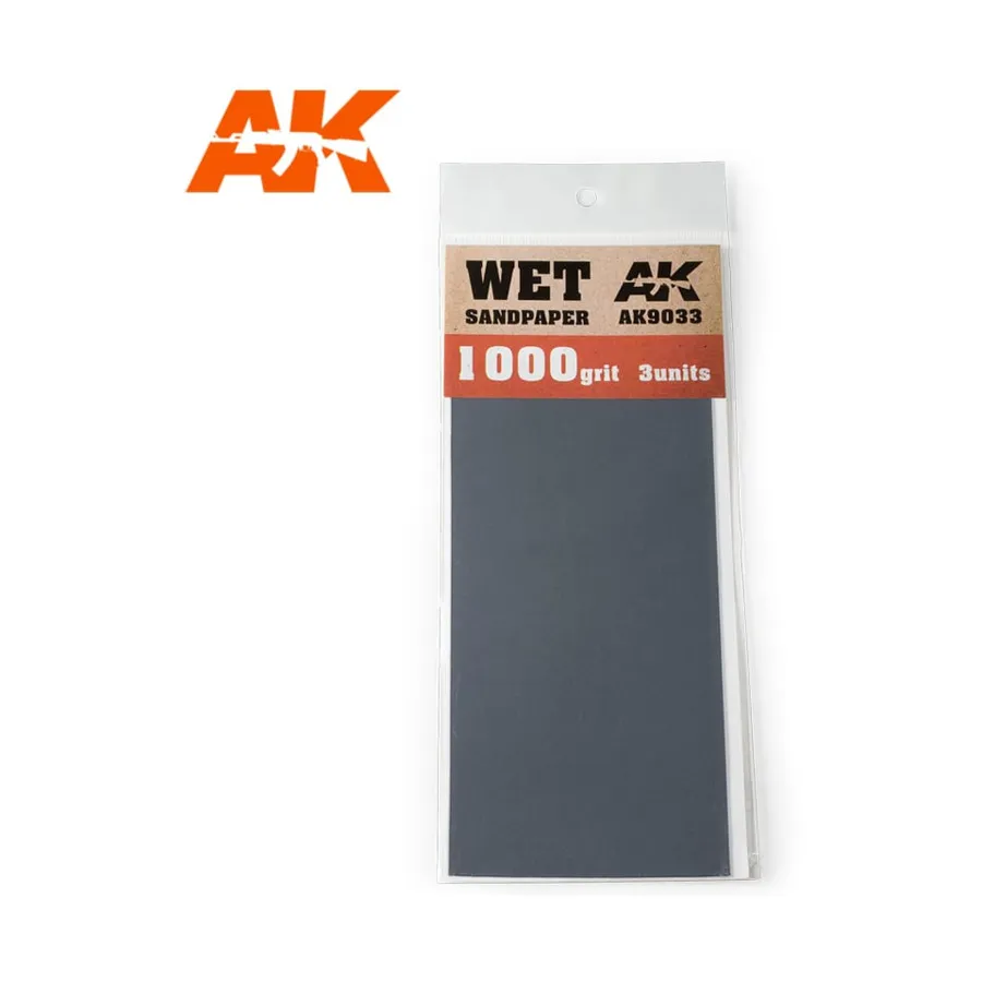 Наждачная бумага зернистостью 1000 (мокрая), Supplies & Accessories (AK-Interactive)
Наждачная бумага зернистостью 1000 (мокрая), Supplies & Accessories (AK-Interactive)