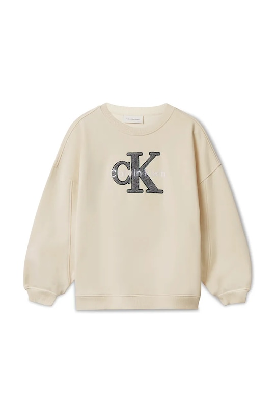 Детская хлопковая толстовка Calvin Klein Jeans, бежевый
Детская хлопковая толстовка Calvin Klein Jeans, бежевый