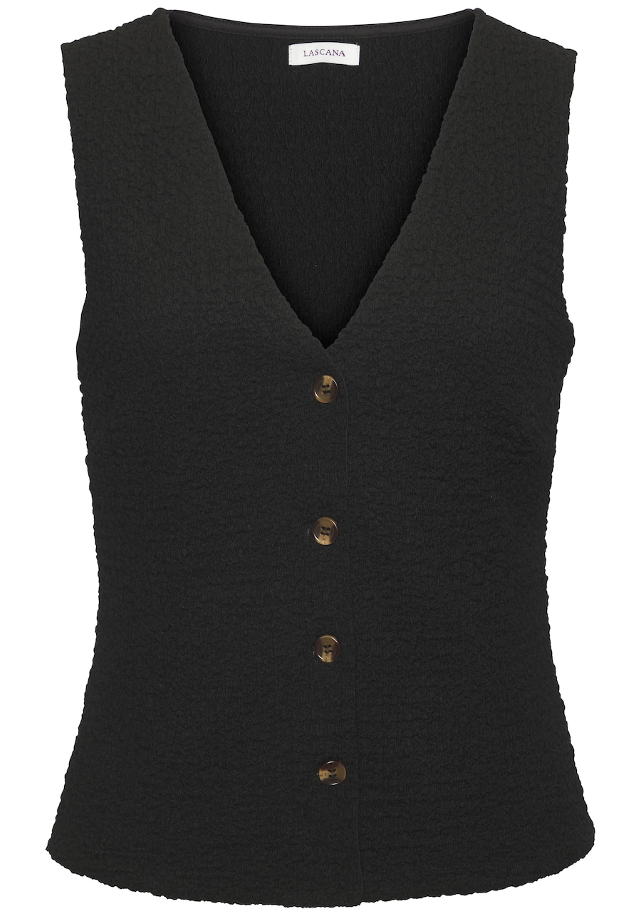 Костюмный жилет LASCANA, черный
Костюмный жилет LASCANA, черный