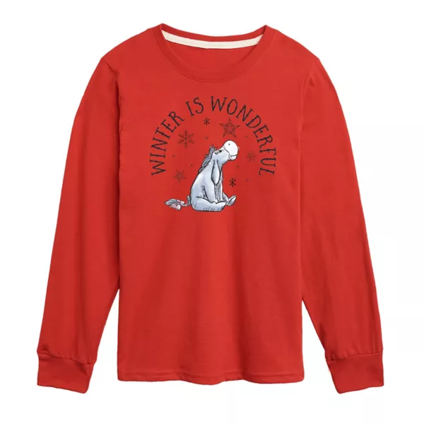 Футболка с длинными рукавами и принтом Винни-Пуха и Иа-Иа для мальчиков 8-20 лет, зима замечательная Disney, красный
Футболка с длинными рукавами и принтом Винни-Пуха и Иа-Иа для мальчиков 8-20 лет, зима замечательная Disney, красный