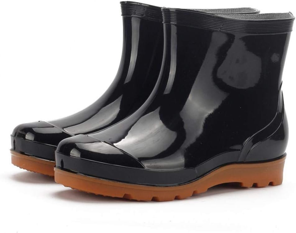 Мужские резиновые сапоги Laple, прочные, с противоскользящей подошвой, комбинированные, водонепроницаемые, без шнурков, пластиковые цементные дождевые сапоги, короткие дождевые ботинки, черный
Мужские резиновые сапоги Laple, прочные, с противоскользящей подошвой, комбинированные, водонепроницаемые, без шнурков, пластиковые цементные дождевые сапоги, короткие дождевые ботинки, черный