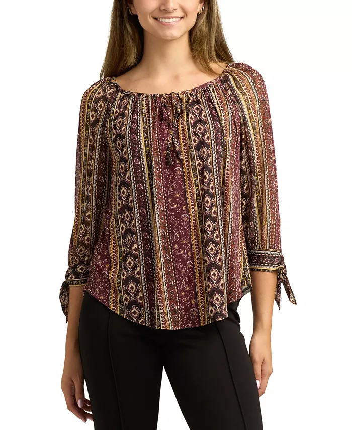 Топ в крестьянском стиле с круглым вырезом и рукавами 3/4 для юниоров BCX
Топ в крестьянском стиле с круглым вырезом и рукавами 3/4 для юниоров BCX