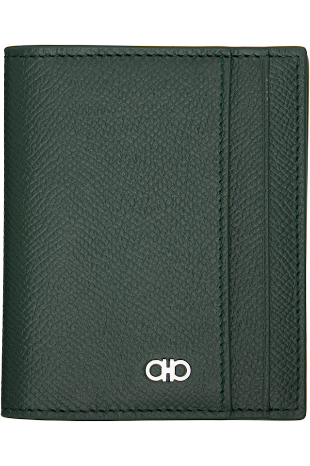 Ferragamo Держатель кредитной карты Green gancini window
Ferragamo Держатель кредитной карты Green gancini window