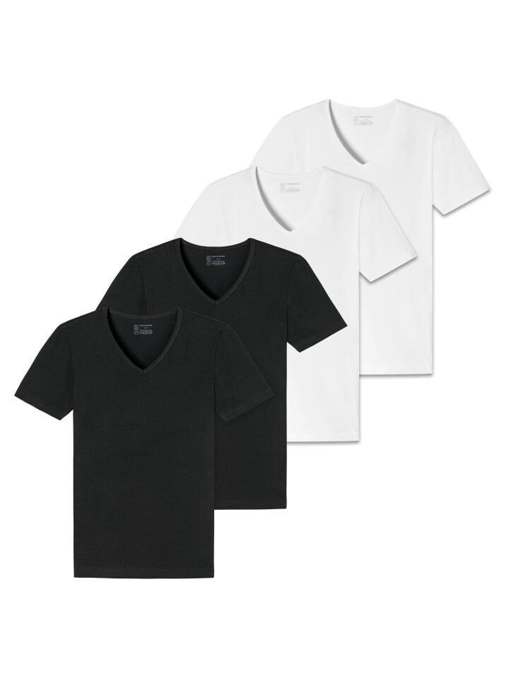 Футболка Schiesser 4er Pack, черный/белый
Футболка Schiesser 4er Pack, черный/белый