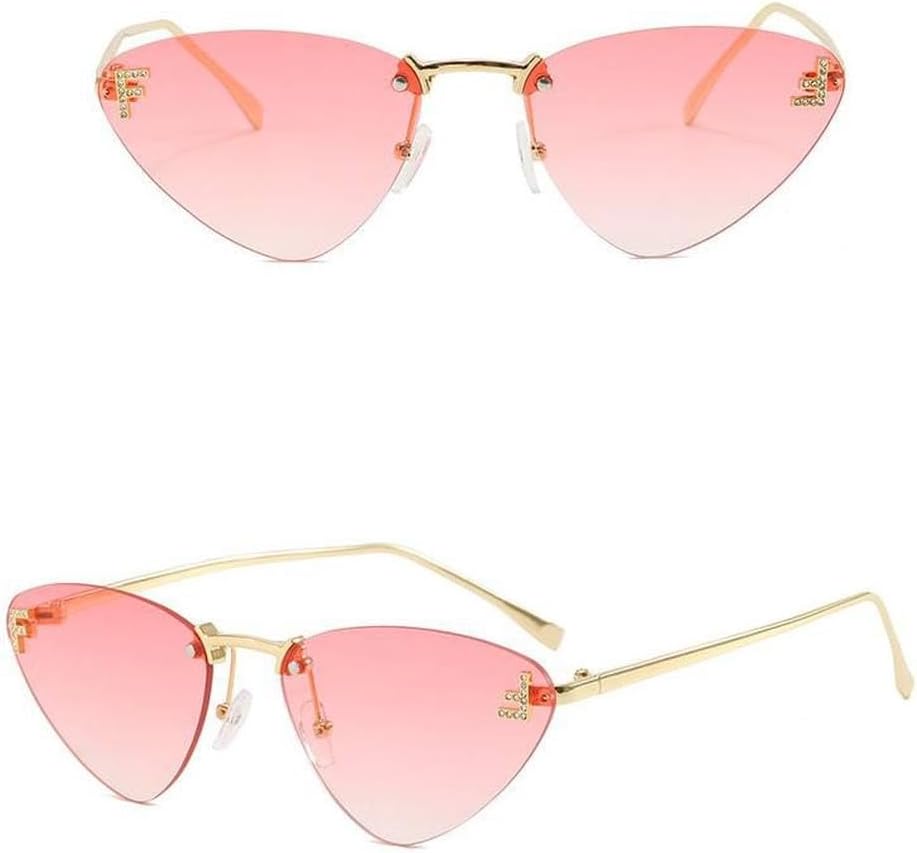 Женские солнцезащитные очки «кошачий глаз» без оправы, винтажные линзы цвета океана, модные, стильные, роскошные солнцезащитные очки с градиентным переходом цвета LVTFCO, Blue Pink
Женские солнцезащитные очки «кошачий глаз» без оправы, винтажные линзы цвета океана, модные, стильные, роскошные солнцезащитные очки с градиентным переходом цвета LVTFCO, Blue Pink