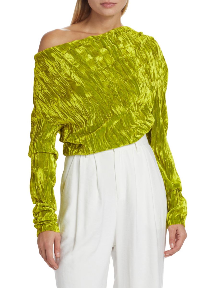 Асимметричный бархатный топ A.W.A.K.E. Mode, цвет Citron
Асимметричный бархатный топ A.W.A.K.E. Mode, цвет Citron