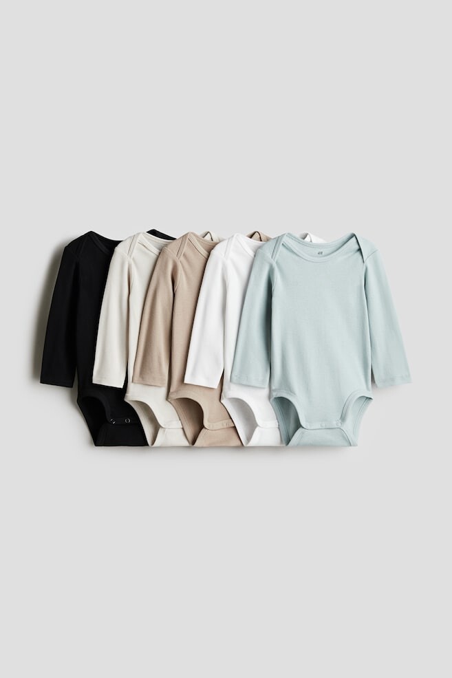 Упаковка из 5 боди H&M, бирюзовый
Упаковка из 5 боди H&M, бирюзовый