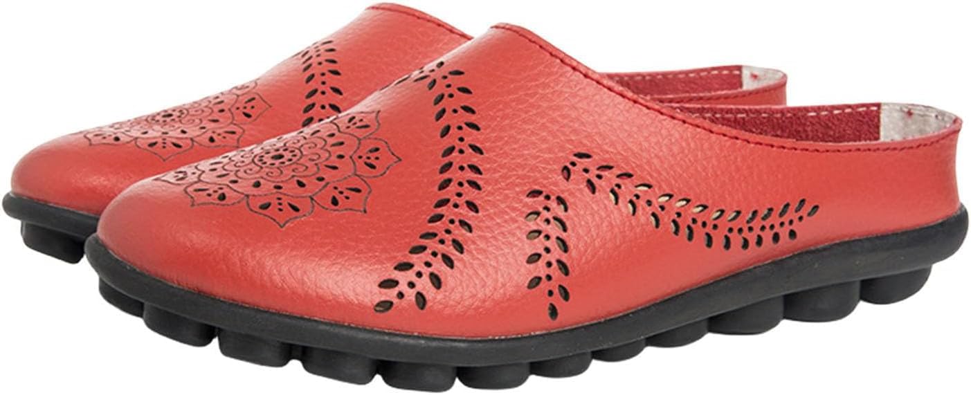 Повседневные сандалии-тапочки с вырезами для женщин, удобные дышащие мюли, летние балетки, комфортные лоферы на плоской подошве, кожаные слипоны-лоферы Generic, красный
Повседневные сандалии-тапочки с вырезами для женщин, удобные дышащие мюли, летние балетки, комфортные лоферы на плоской подошве, кожаные слипоны-лоферы Generic, красный