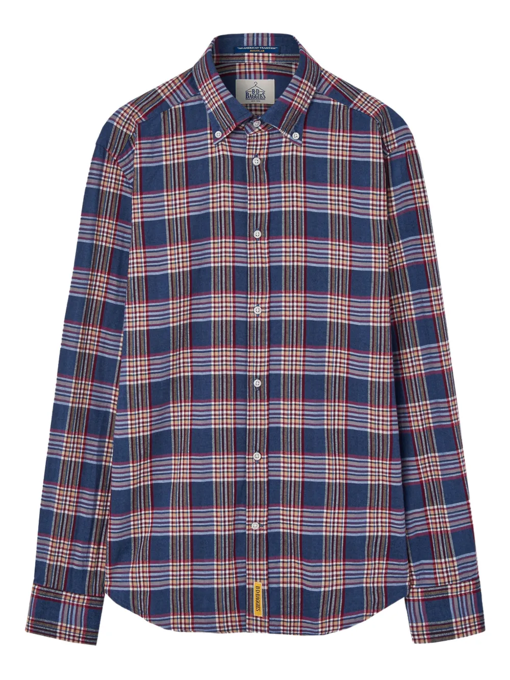 Клетчатая рубашка с длинными рукавами B.D. Baggies, синий
Клетчатая рубашка с длинными рукавами B.D. Baggies, синий