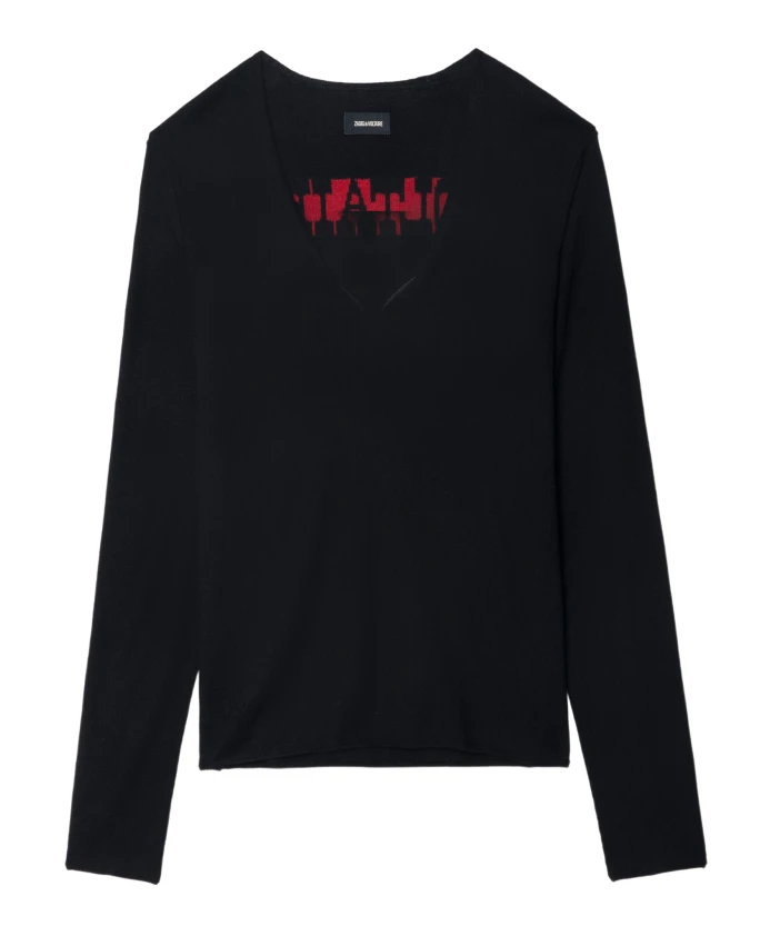 Шерстяной свитер Nosfa Zadig & Voltaire, черный
Шерстяной свитер Nosfa Zadig & Voltaire, черный