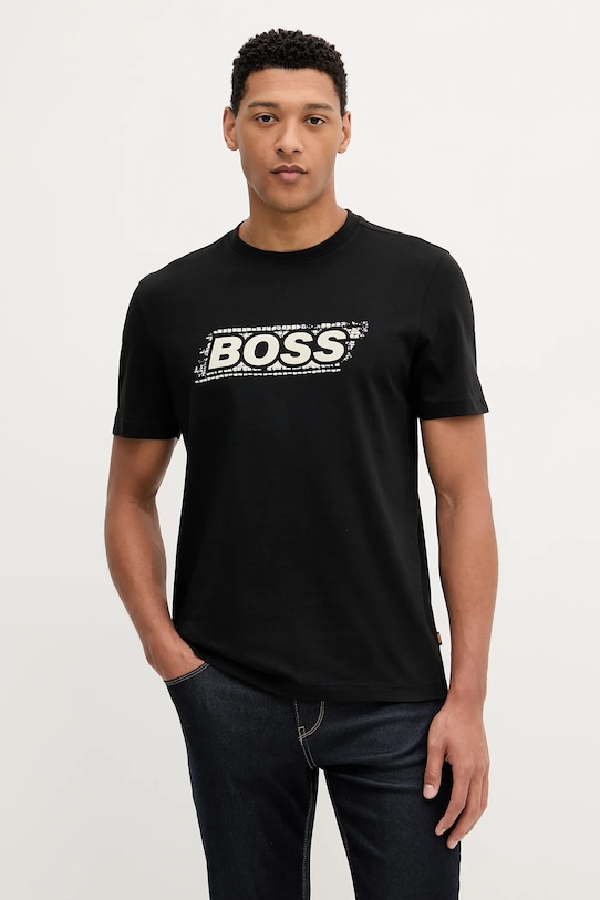Хлопковая футболка Boss Orange, черный
Хлопковая футболка Boss Orange, черный