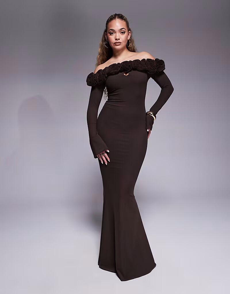Длинное платье-футляр Wanderdoll Ainsleigh с отделкой корсажем и второй кожей шоколадного цвета
Длинное платье-футляр Wanderdoll Ainsleigh с отделкой корсажем и второй кожей шоколадного цвета