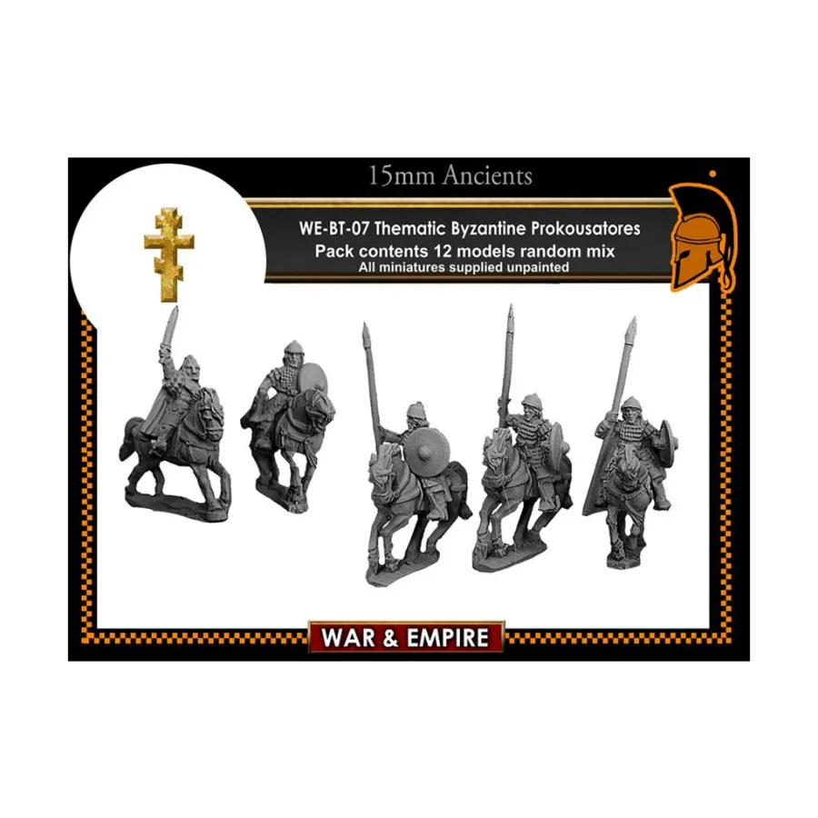 Прокусаторес с копьем и луком, War & Empire - Dark Ages Miniatures - Byzantine, Middle/Thematic (15mm) 
Прокусаторес с копьем и луком, War & Empire - Dark Ages Miniatures - Byzantine, Middle/Thematic (15mm)