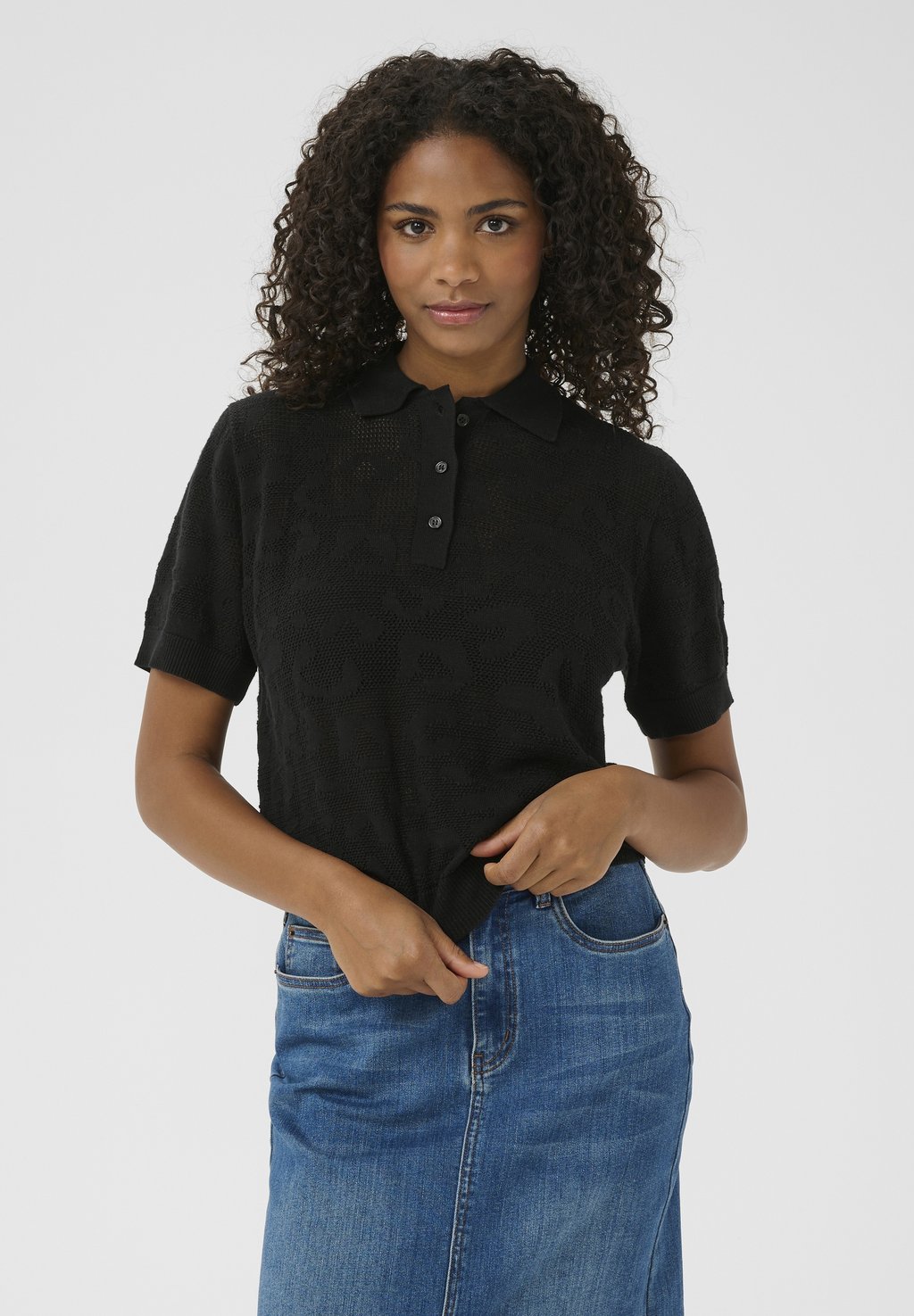 Рубашка поло KAABELA Kaffe, цвет Black Deep
Рубашка поло KAABELA Kaffe, цвет Black Deep
