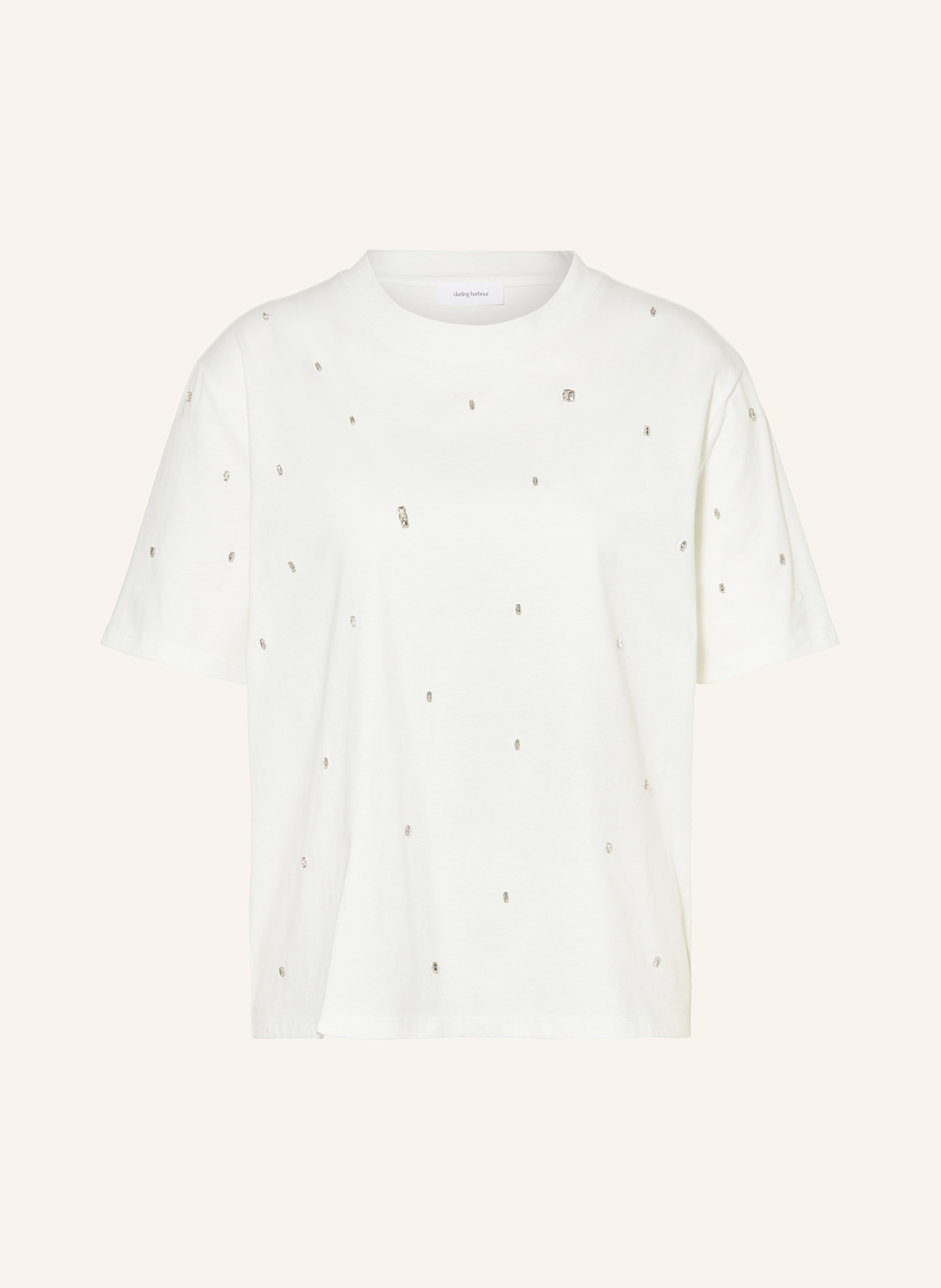 Футболка с драгоценными камнями Darling Harbour, экрю
Футболка с драгоценными камнями Darling Harbour, экрю