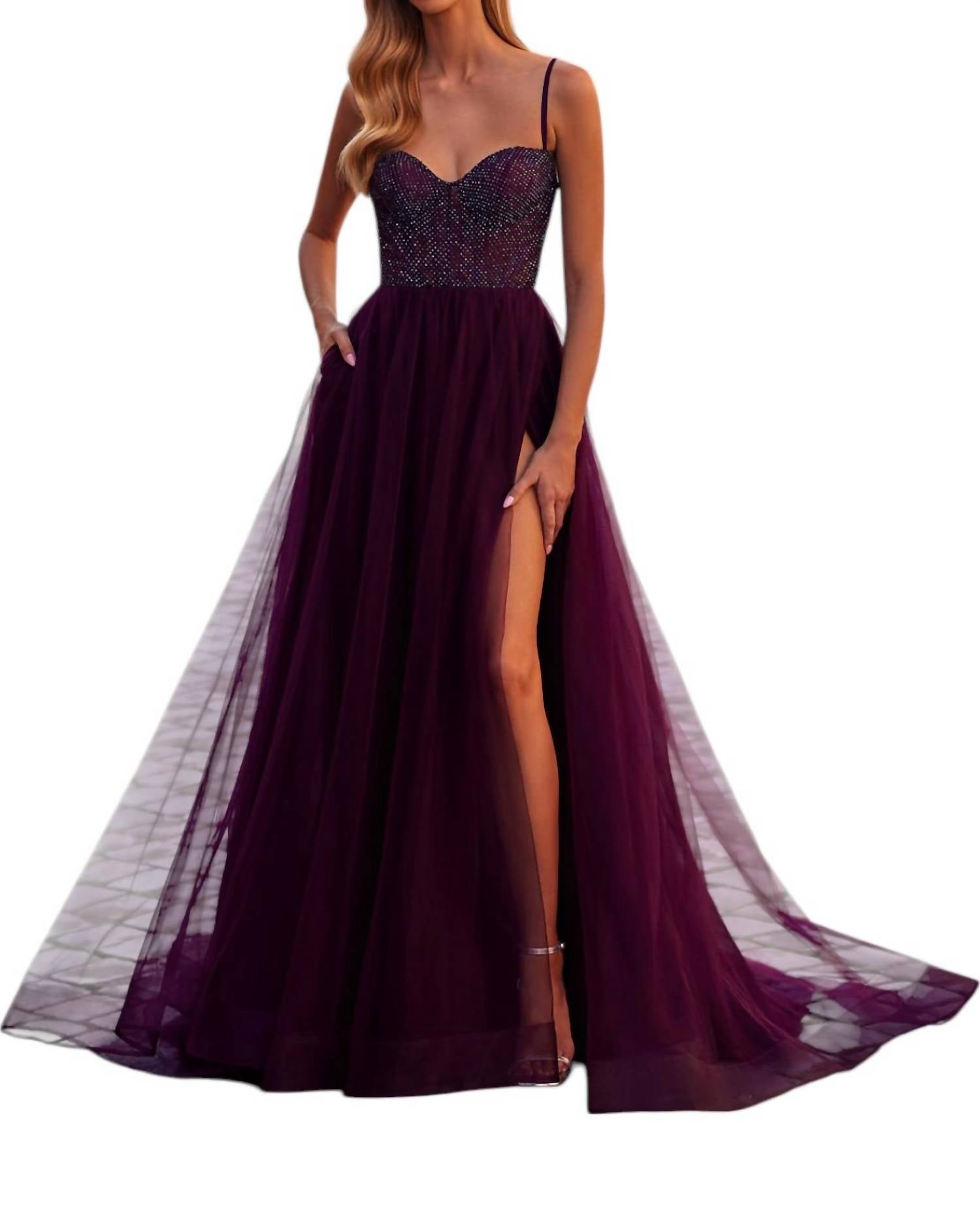 Иллюзорный корсет-бюстье топ для выпускного платье в темно-ягодном цвете La Femme, Dark Berry
Иллюзорный корсет-бюстье топ для выпускного платье в темно-ягодном цвете La Femme, Dark Berry