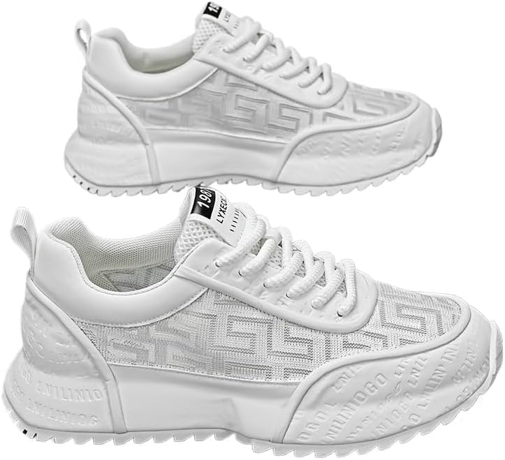 Мужские модные кроссовки - дышащие, противоскользящие, легкие повседневные туфли на шнуровке, всесезонная обувь для улицы Hhhchpm, белый
Мужские модные кроссовки - дышащие, противоскользящие, легкие повседневные туфли на шнуровке, всесезонная обувь для улицы Hhhchpm, белый