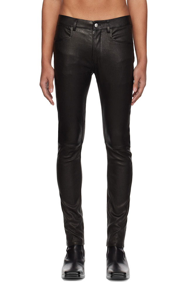 Кожаные штаны Темпл Тайрон Rick Owens, черный
Кожаные штаны Темпл Тайрон Rick Owens, черный