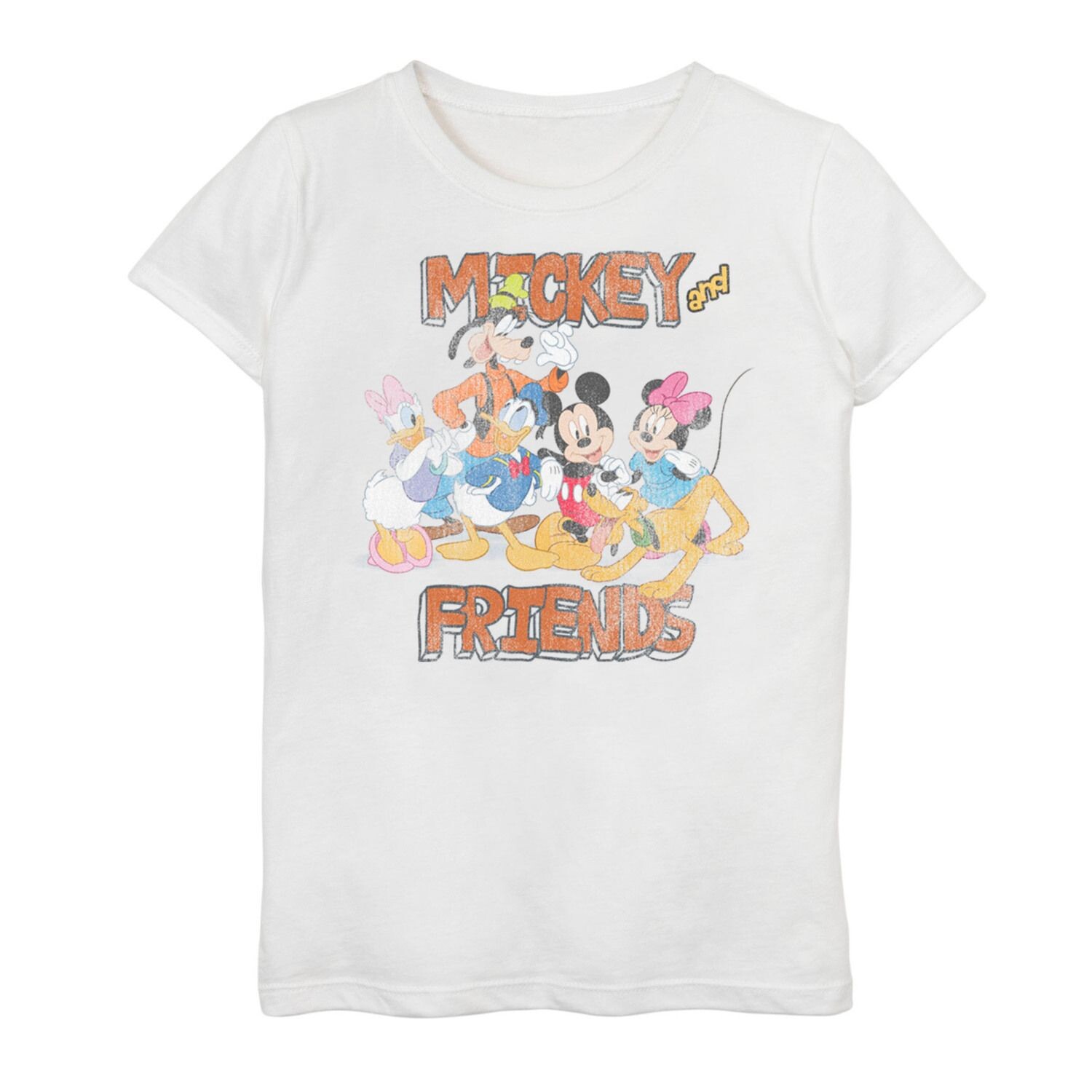 Футболка с изображением Микки Мауса и друзей Disney для девочек 7–16 лет, групповая фотография, портретный рисунок, мультфильм Disney
Футболка с изображением Микки Мауса и друзей Disney для девочек 7–16 лет, групповая фотография, портретный рисунок, мультфильм Disney