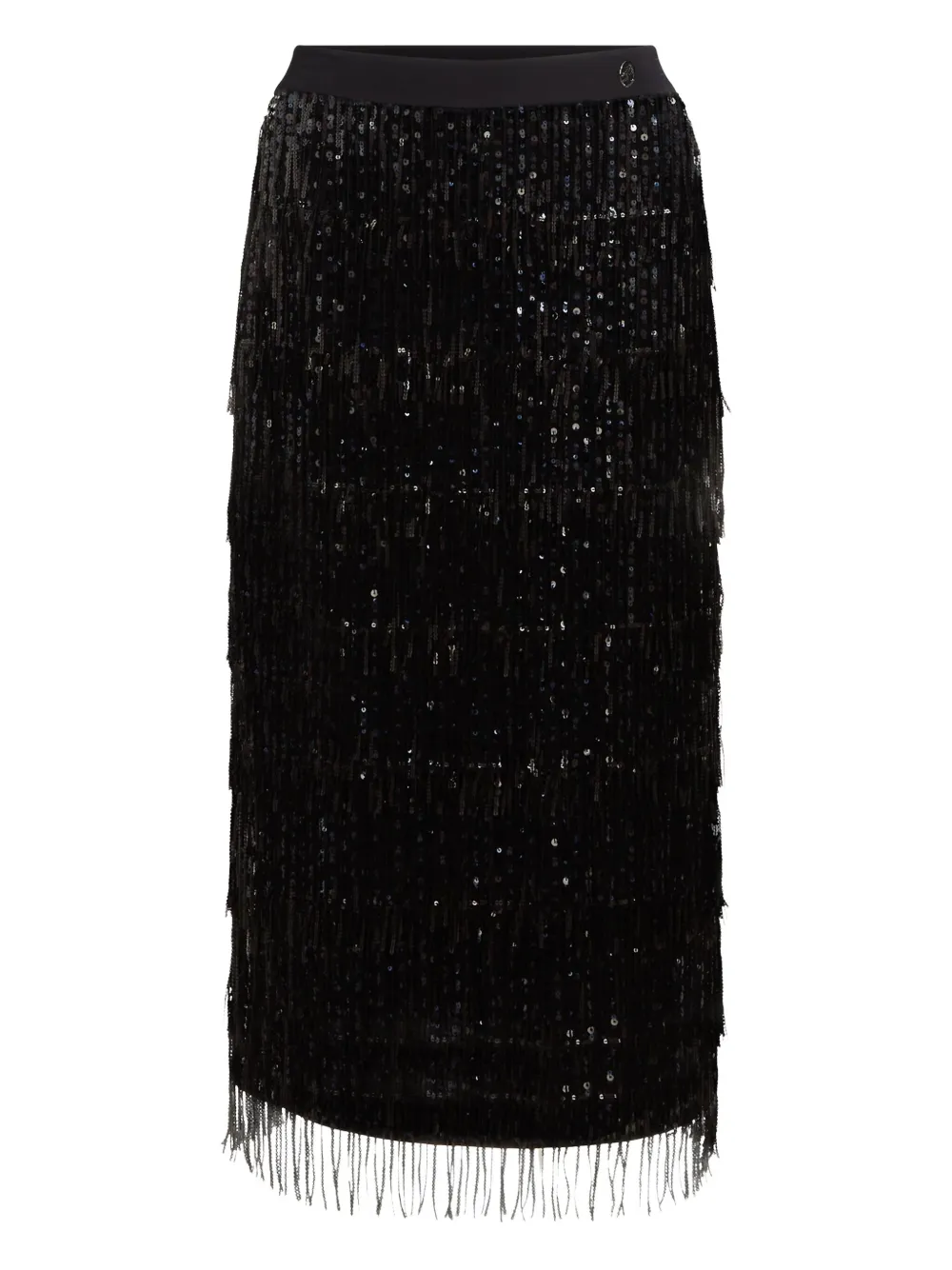 Юбка с пайетками и бахромой KARL LAGERFELD, черный
Юбка с пайетками и бахромой KARL LAGERFELD, черный