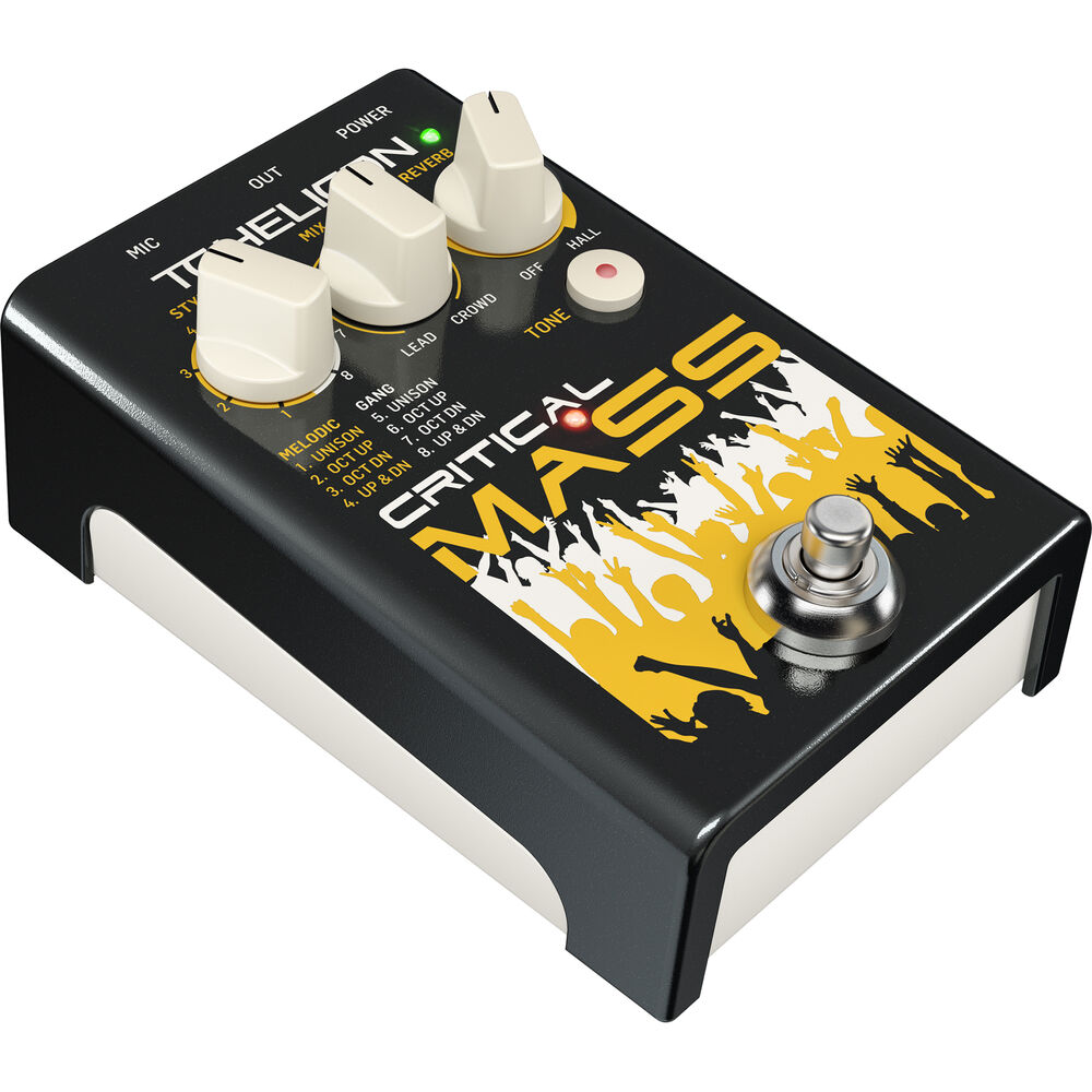 Вокальный процессор TC-Helicon Critical Mass Vocal Harmony Effects Pedal CRITICAL
Вокальный процессор TC-Helicon Critical Mass Vocal Harmony Effects Pedal CRITICAL