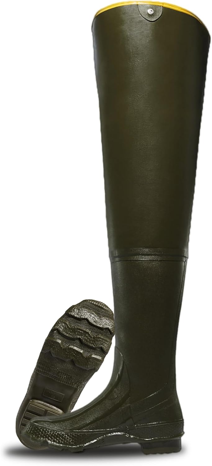 Резиновые сапоги LaCrosse Grange 32 для мужчин с водонепроницаемой резиной, противоскользящей подошвой, ремешком на голенище и стелькой из ЭВА, зеленый
Резиновые сапоги LaCrosse Grange 32 для мужчин с водонепроницаемой резиной, противоскользящей подошвой, ремешком на голенище и стелькой из ЭВА, зеленый