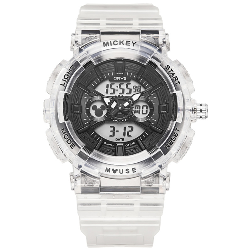 Disney Часы Electronic+Quartz Movement TPU Strap Watch Women's Watch White Dial, Glacier Black
Disney Часы Electronic+Quartz Movement TPU Strap Watch Women's Watch White Dial, Glacier Black