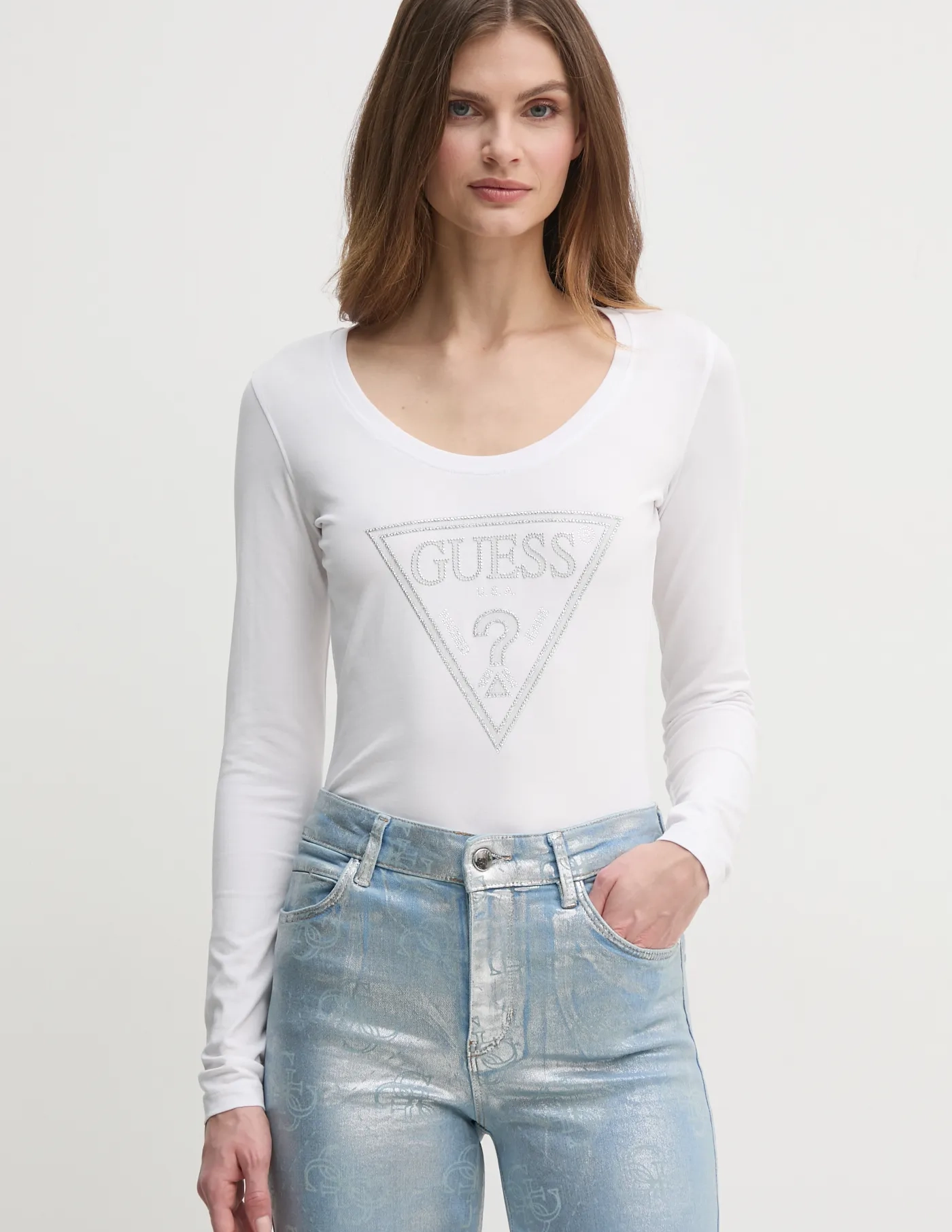 Футболка с длинным рукавом Guess, белый
Футболка с длинным рукавом Guess, белый