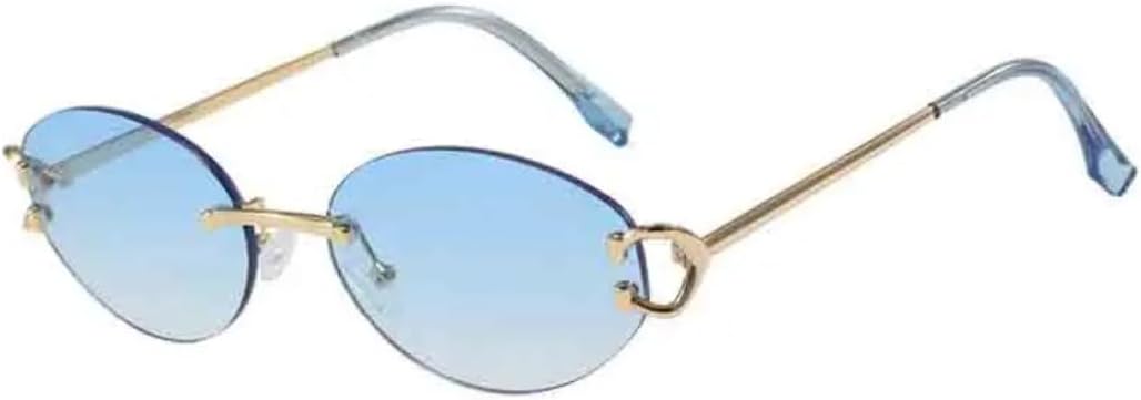 Солнцезащитные очки с защитой UV400 | Овальная безободковая оправа | для женщин и мужчин, для занятий спортом на открытом воздухе и вождения DSVIGF, Gold Gradient Blue
Солнцезащитные очки с защитой UV400 | Овальная безободковая оправа | для женщин и мужчин, для занятий спортом на открытом воздухе и вождения DSVIGF, Gold Gradient Blue
