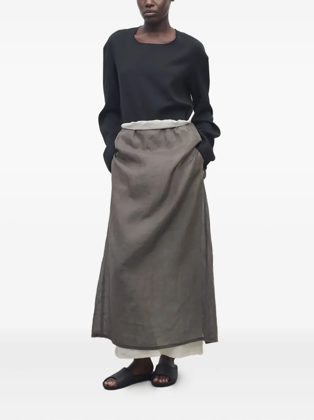 Юбка макси Zaira с разрезом THE ROW, коричневый
Юбка макси Zaira с разрезом THE ROW, коричневый