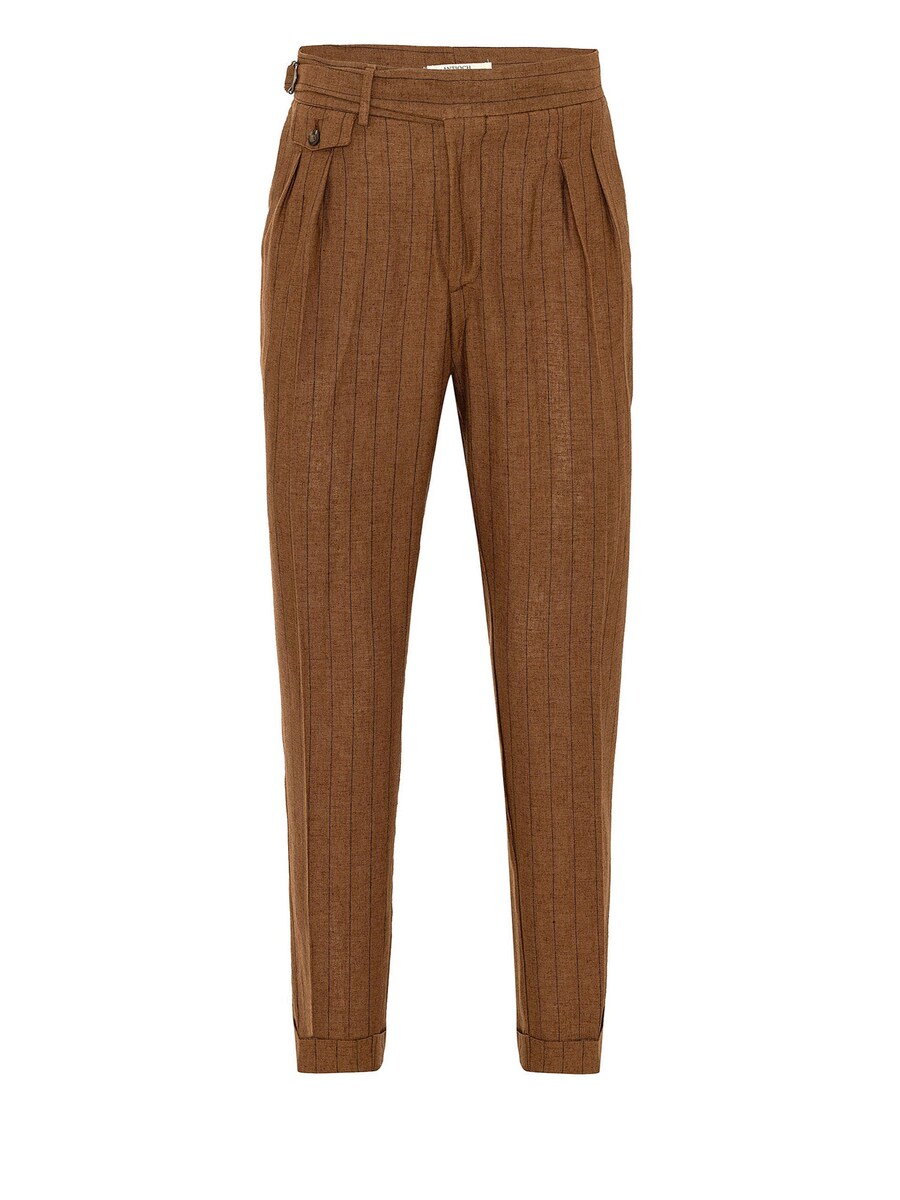 Облегающие брюки в складку спереди Antioch, коричневый
Облегающие брюки в складку спереди Antioch, коричневый