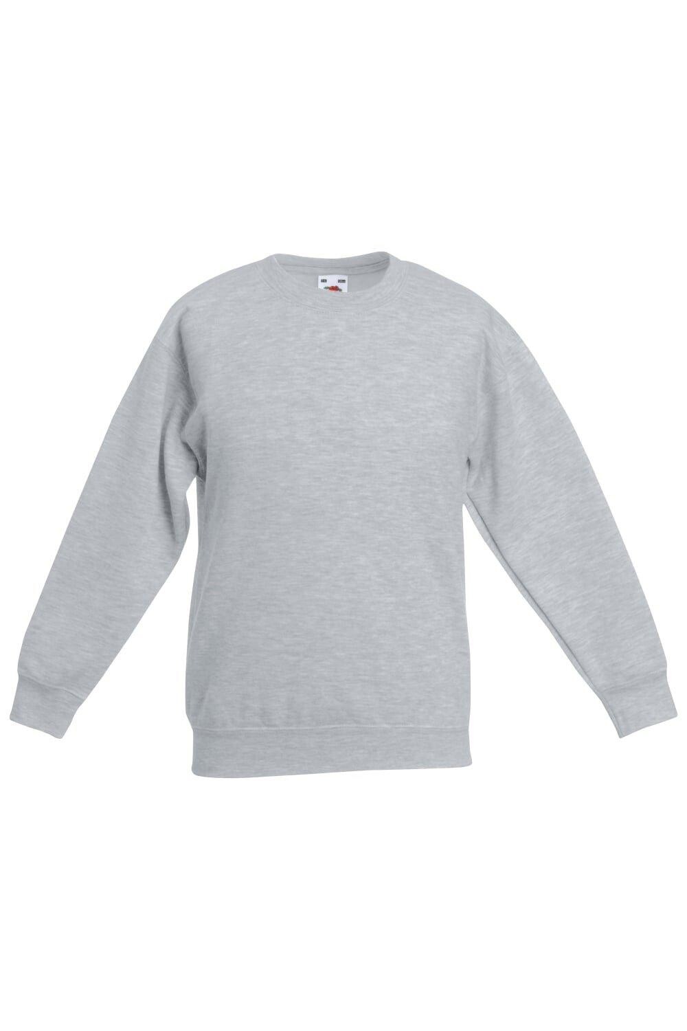 Свитшот классический втачной Fruit of the Loom, серый 
Свитшот классический втачной Fruit of the Loom, серый