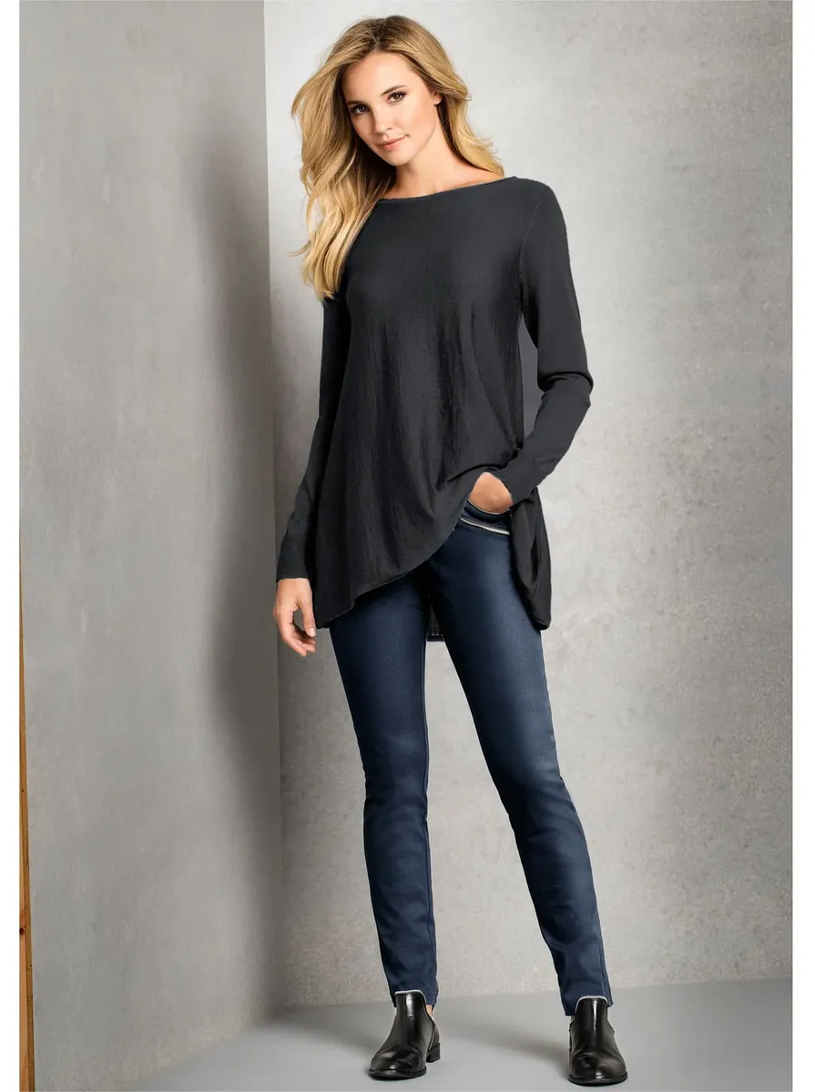 Creation L свитер с круглым вырезом "Пуловер", черный 
Creation L свитер с круглым вырезом "Пуловер", черный