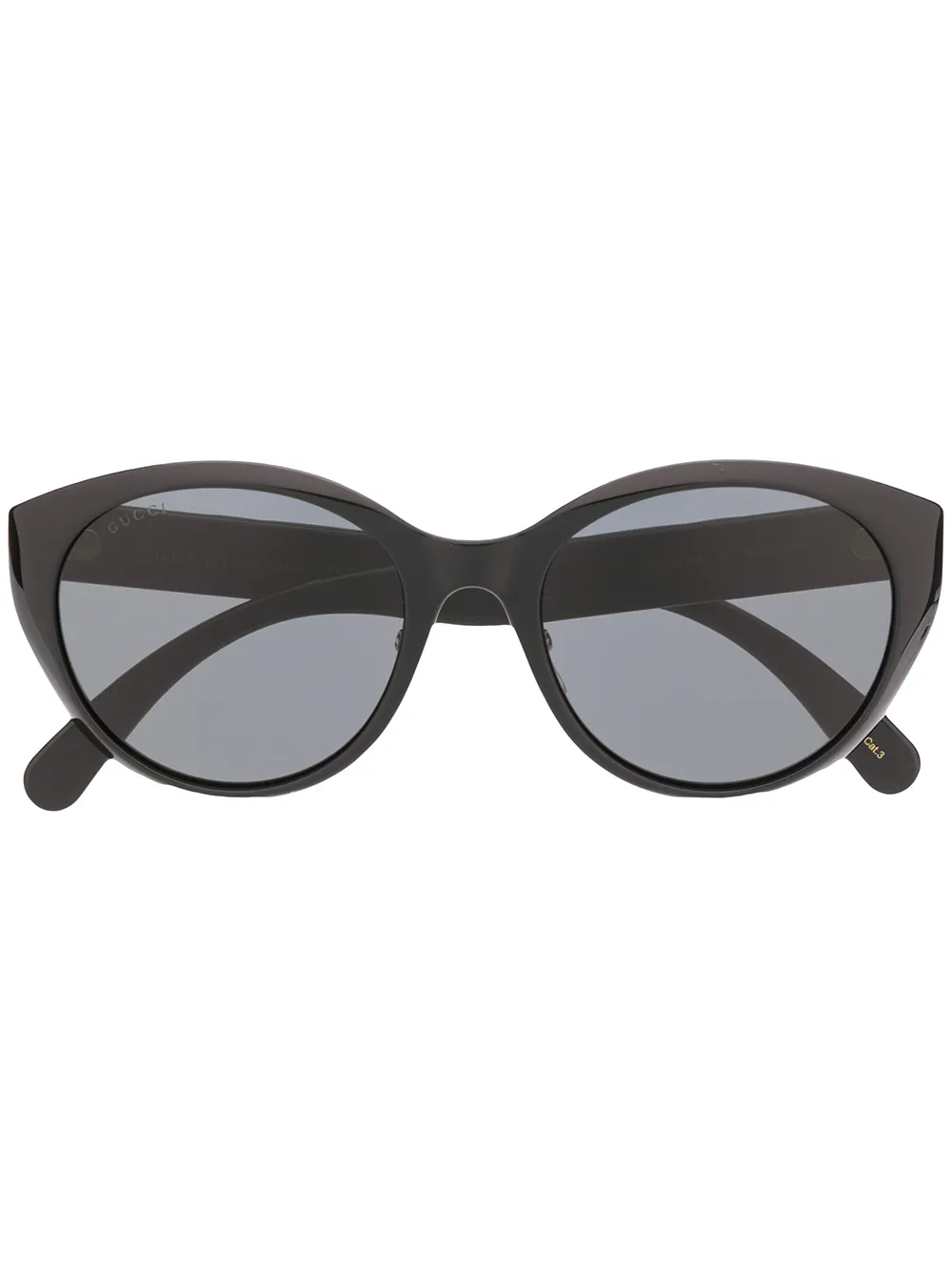 Солнцезащитные очки с логотипом Double G Gucci Eyewear, черный 
Солнцезащитные очки с логотипом Double G Gucci Eyewear, черный