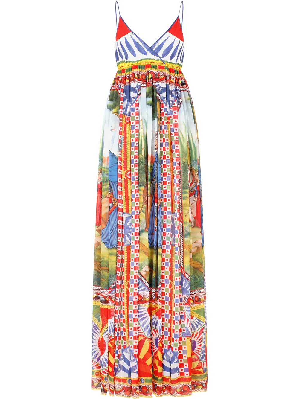 Шифоновое платье макси с принтом Carretto DOLCE & GABBANA, красный
Шифоновое платье макси с принтом Carretto DOLCE & GABBANA, красный