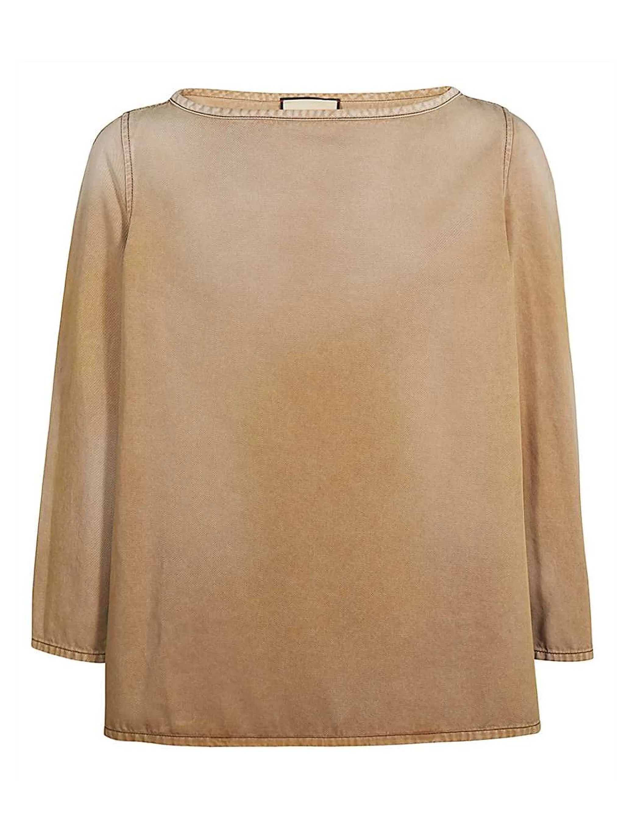 Джинсовый топ с вышитым логотипом Gucci, бежевый
Джинсовый топ с вышитым логотипом Gucci, бежевый