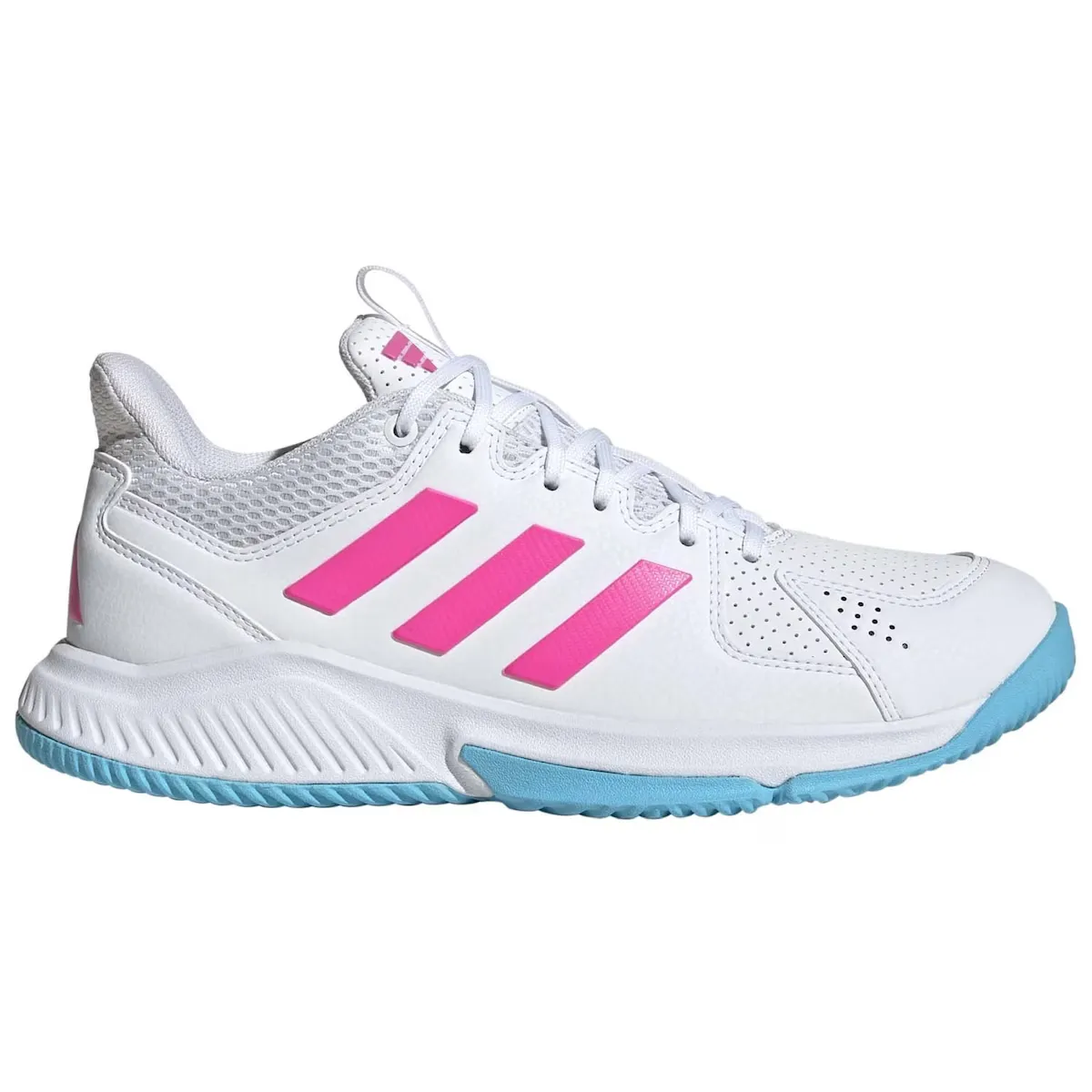 Женская COURT FLIGHT Домашняя обувь Adidas, белый/фуксия
Женская COURT FLIGHT Домашняя обувь Adidas, белый/фуксия