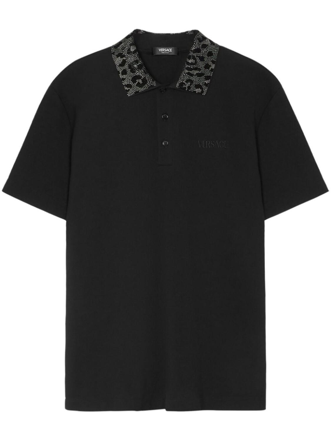 Versace рубашка поло с кристаллами, черный
Versace рубашка поло с кристаллами, черный