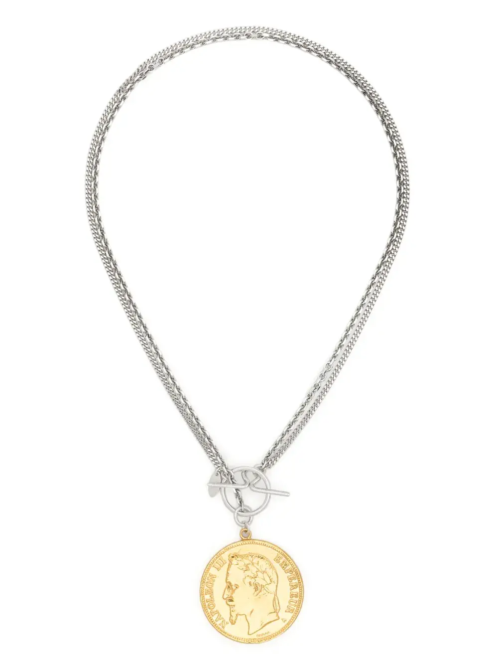 Ожерелье с кулоном в виде монеты Wouters & Hendrix, серебяный
Ожерелье с кулоном в виде монеты Wouters & Hendrix, серебяный