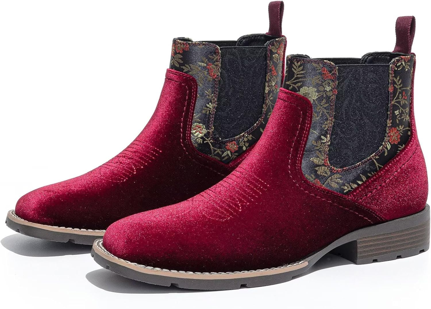 Мужские бархатные Ботинки Челси с принтом - Низкие ботинки без застежек, повседневная и официальная обувь Potence Star, красный
Мужские бархатные Ботинки Челси с принтом - Низкие ботинки без застежек, повседневная и официальная обувь Potence Star, красный