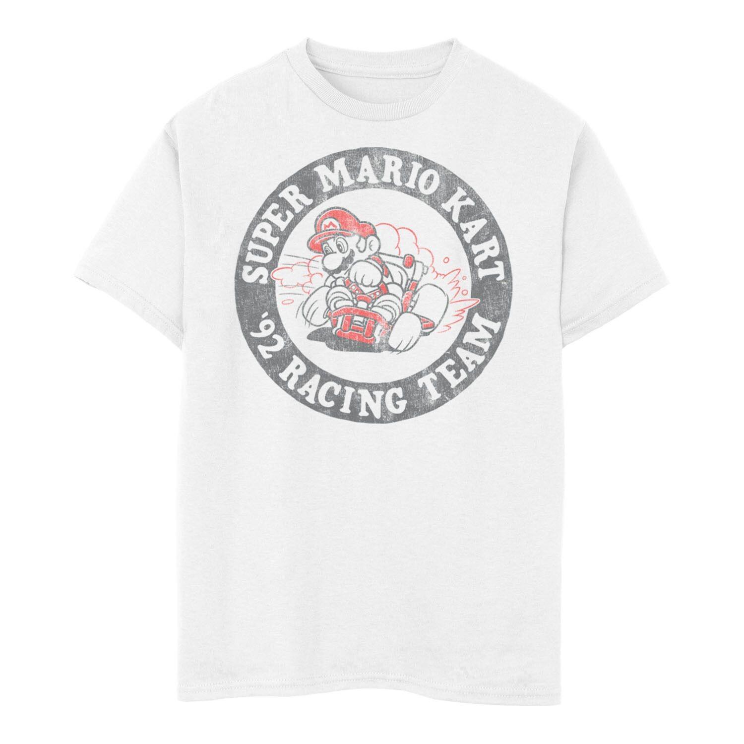 Футболка с рваным круглым логотипом Nintendo Super Mario Kart '92 Racing Team для мальчиков 8–20 лет Licensed Character, белый
Футболка с рваным круглым логотипом Nintendo Super Mario Kart '92 Racing Team для мальчиков 8–20 лет Licensed Character, белый