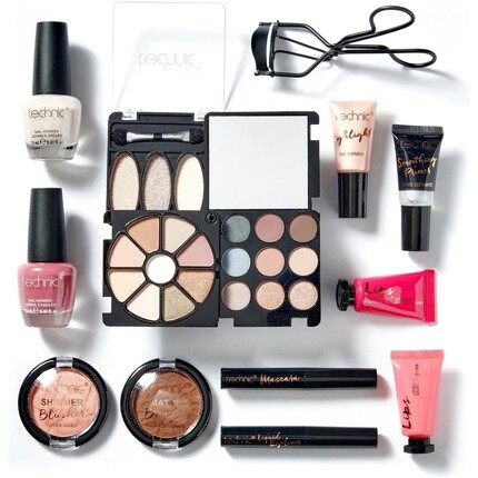 Набор косметичек Technic, полный набор для макияжа, 14 мини-основных предметов для глаз, губ, ногтей, в портативной сумке для хранения. Веганский и не тестируется на животных.
Набор косметичек Technic, полный набор для макияжа, 14 мини-основных предметов для глаз, губ, ногтей, в портативной сумке для хранения. Веганский и не тестируется на животных.