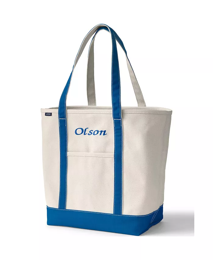 Большая натуральная холщовая сумка-шоппер с пятью карманами и длинными ручками Lands' End, белый
Большая натуральная холщовая сумка-шоппер с пятью карманами и длинными ручками Lands' End, белый